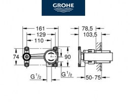 CUERPO EMPOTRADO LAVABO GROHE